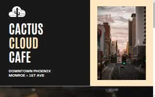 Cactus Cloud Cafe website