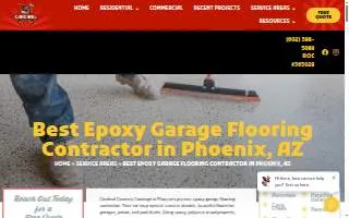 Cardinal Concrete Coatings of Phoenix website
