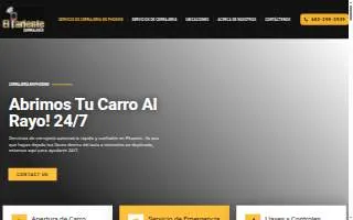 Cerrajeria El Pariente of Phoenix website