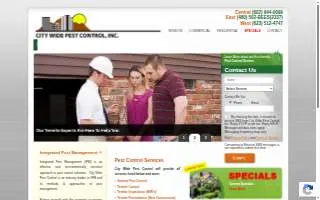 City Wide Pest Control website