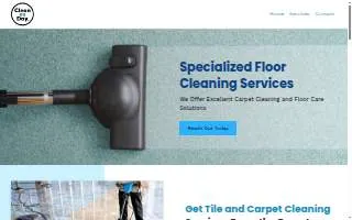 Clean As Day Carpet & Tile Cleaning website