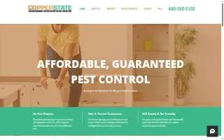 Copper State Pest Management website