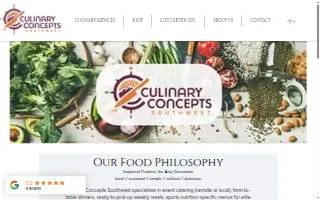 Culinary Concepts Southwest of Phoenix website