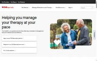 CVS Pharmacy Specialty Services of Phoenix website