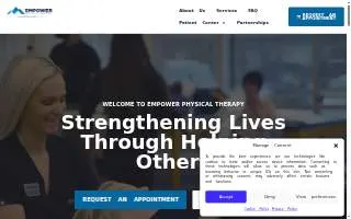 Empower Physical Therapy: Paradise Valley website