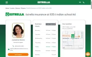 Estrella Insurance of Phoenix website