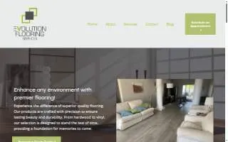 Evolution Flooring Services website