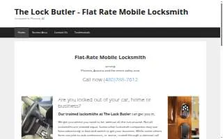 Flat Rate Mobile Locksmith website