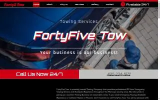 FortyFive Tow of Phoenix website
