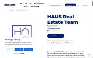 HAUS Real Estate Team | SERHANT. website