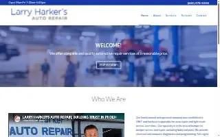 Larry Harker's Auto Repair website