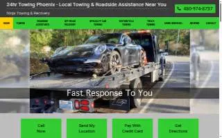 Ninja Towing & Recovery website