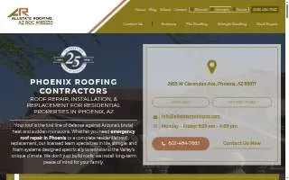 Phoenix Roofers by Allstate Roofing Contractors website
