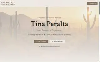 Saguaro Insurance Agency website