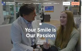 Serrano Orthodontics of Phoenix website