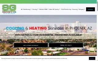 SG Mechanical Heating & Air website