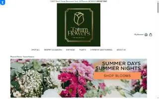 Tatum Flowers website