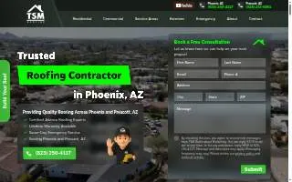 TSM Roofing LLC website