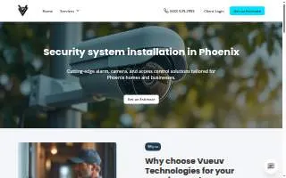 VueuV Technologies CCTV website