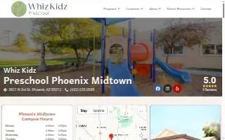 Whiz Kidz Preschool | Midtown Phoenix website