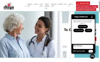 Alaga Healthcare website