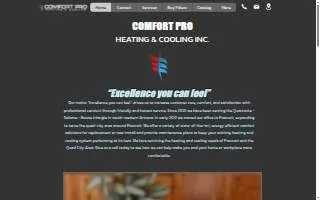 Comfort Pro Heating & Cooling, Inc. website