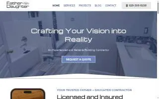 Father Daughter Construction Prescott/Prescott Valley website