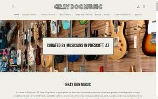Gray Dog Music website