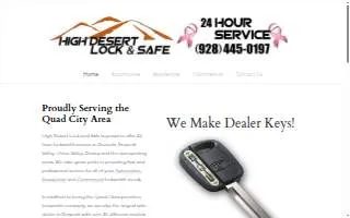 High Desert Lock and Safe of Prescott website