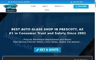 Magic Glass Prescott website