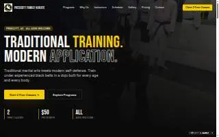 Prescott Family Karate website