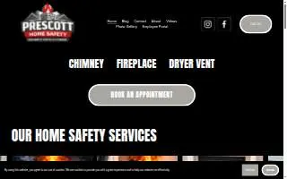 Prescott Home Safety - Chimney, Fireplace, & Dryer Vent Cleaning website