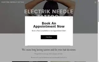 Electrik Needle Tattoo website