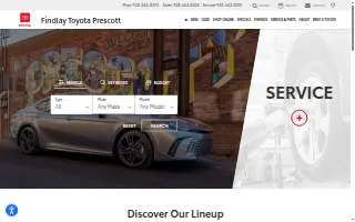 Findlay Toyota Prescott website