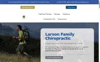 Larson Family Chiropractic website