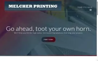 Melcher Printing Inc. website