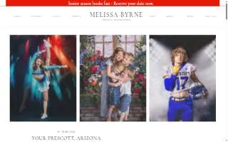 Melissa Byrne Portrait Photography website