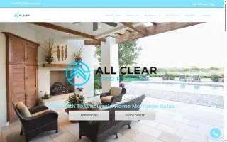 All Clear Mortgage Inc website