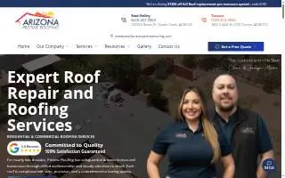 Arizona Pristine Roofing of Queen Creek website