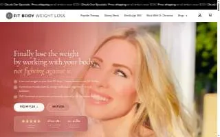 Fit Body Weight Loss website