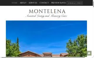 Montelena Assisted Living and Memory Care website