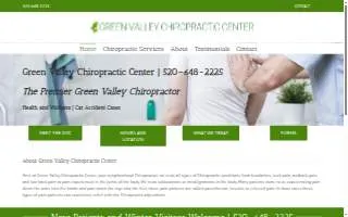 Green Valley Chiropractic Center website