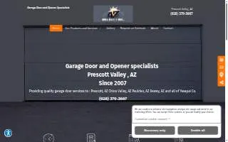 AZ Garage Doors - N - More Inc. of San Luis website