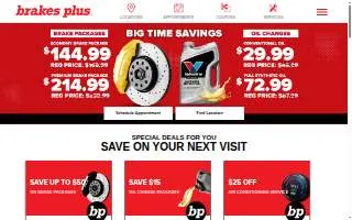 Brakes Plus of San Tan Valley website