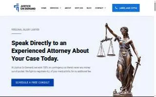 Justice On Demand website