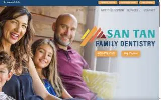 San Tan Family Dentistry website