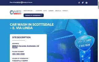 Clean Freak Car Wash of Scottsdale website