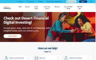 Desert Financial Credit Union - Scottsdale Hayden website