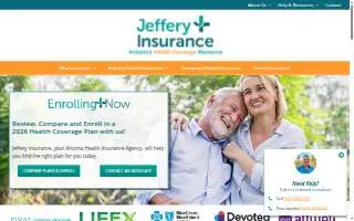 Jeffery Insurance Agency website