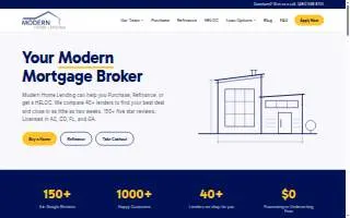 Modern Home Lending website